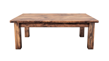 Rustic wooden table designed for intimate gatherings in a cozy cabin setting