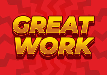 Great work. Text effect in 3D style with good colors