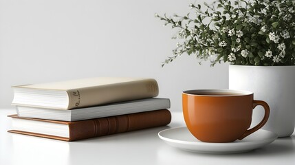 Soothing Self Care Essentials Arranged on a Clean White Tabletop