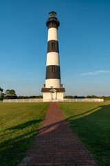 Bodie Island Lighthouse light station in the Outer Banks of North Carolina