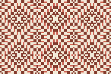 Fototapeta premium Fabric Pattern Traditional Japanese Patternfolk Embroidery, Aztec Geometric Ornament Print. Design for Carpet, Wallpaper, Clothing, Wrapping, Fabric