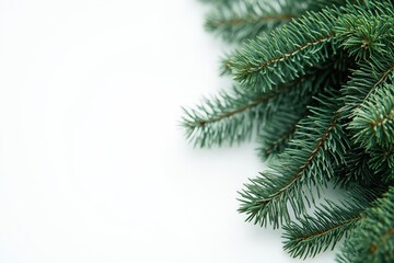 Fototapeta premium Simple Christmas Background with Fir Tree Branches