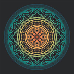 Colorful Mandala Pattern Background for Wedding Invitations, Cards, and Wallpaper Designs