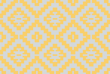 Fabric Design Geometric Patterns Drawingfolk Embroidery, Aztec Geometric Ornament Print. Design for Carpet, Wallpaper, Clothing, Wrapping, Fabric