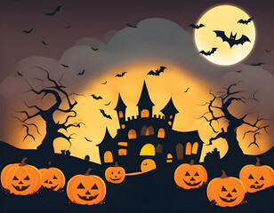 Halloween theme creative background
