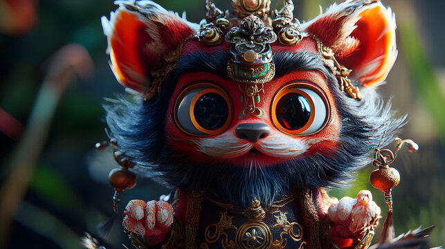 A Cartoon Character cute Rakshasa 