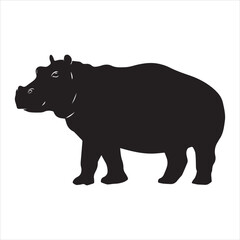 rhino illustration., cartoon, animal, vector, mammal, illustration, wild, hippo, rhino, bear, wildlife, hippopotamus, zoo, nature, animals, rhinoceros, art, big, cute, fun, drawing, elephant, safari, 