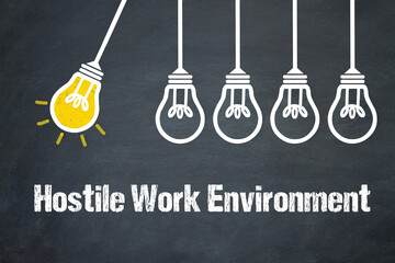 Fototapeta premium Hostile Work Environment