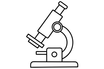A hand holding a microscope logo icon vector illustration.