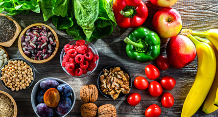 Foods products improving digestive health. Constipation relief food.