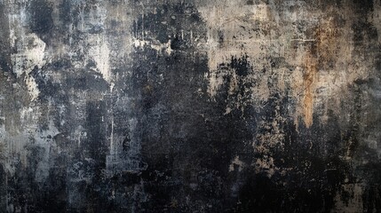 Obraz premium Distressed Grunge Style Abstract Background in Dark Shades of Gray, Black, and Brown