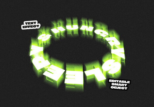 Round Motion Text Effect