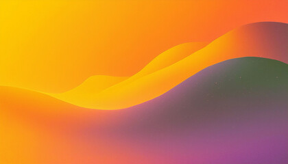 Fototapeta premium Abstract Gradient Background with Wavy Lines in Orange and Purple Hues
