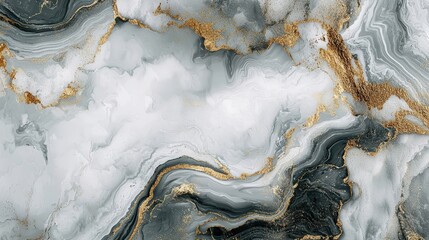 Luxurious Abstract Marble Background with Gold, Gray, and White Textures for Premium Branding and Design