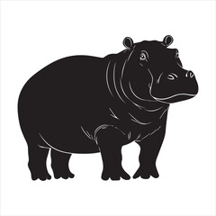 rhino illustration., cartoon, animal, vector, mammal, illustration, wild, hippo, rhino, bear, wildlife, hippopotamus, zoo, nature, animals, rhinoceros, art, big, cute, fun, drawing, elephant, safari, 