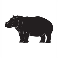 rhino illustration., cartoon, animal, vector, mammal, illustration, wild, hippo, rhino, bear, wildlife, hippopotamus, zoo, nature, animals, rhinoceros, art, big, cute, fun, drawing, elephant, safari, 