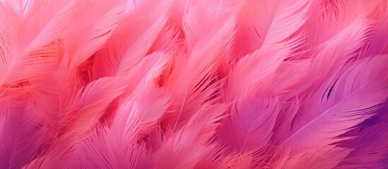 Pink and Purple Feathers Texture