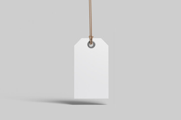 blank price tag isolated