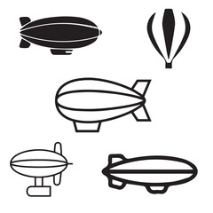 Blimp vector set 