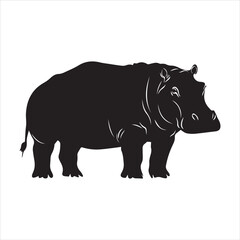 rhino illustration., cartoon, animal, vector, mammal, illustration, wild, hippo, rhino, bear, wildlife, hippopotamus, zoo, nature, animals, rhinoceros, art, big, cute, fun, drawing, elephant, safari, 