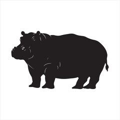 rhino illustration., cartoon, animal, vector, mammal, illustration, wild, hippo, rhino, bear, wildlife, hippopotamus, zoo, nature, animals, rhinoceros, art, big, cute, fun, drawing, elephant, safari, 