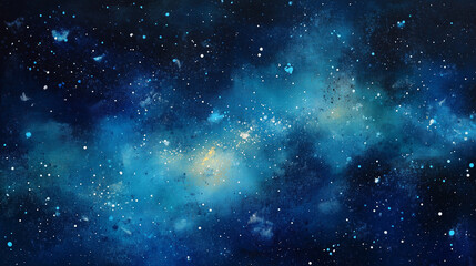 Obraz premium Oil pastel, background with stars, galaxy, abstract background