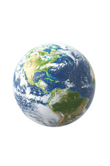 Fototapeta premium globe earth 3D planet isolated on transparent background
