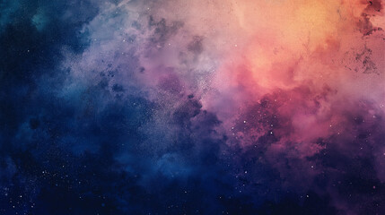 Fototapeta premium An abstract background featuring an oil painting of a galaxy and stars. Oil painting, Night, Galaxy