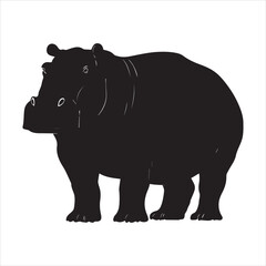 rhino illustration., cartoon, animal, vector, mammal, illustration, wild, hippo, rhino, bear, wildlife, hippopotamus, zoo, nature, animals, rhinoceros, art, big, cute, fun, drawing, elephant, safari, 