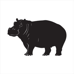 rhino illustration., cartoon, animal, vector, mammal, illustration, wild, hippo, rhino, bear, wildlife, hippopotamus, zoo, nature, animals, rhinoceros, art, big, cute, fun, drawing, elephant, safari, 