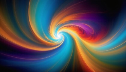vibrant abstract swirl of colors