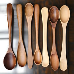 Wooden Spoon and Spatula Kitchen Utensils