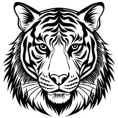 tiger head vector