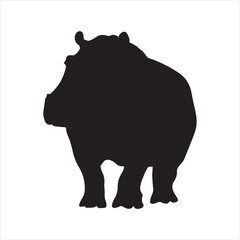 rhino on white background cartoon, animal, vector, illustration, mammal, wild, hippo, rhino, wildlife, bear, nature, zoo, hippopotamus, rhinoceros, art, fun, safari, drawing, comic, elephant, animals,