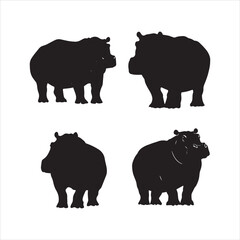 rhino on white background cartoon, animal, vector, illustration, mammal, wild, hippo, rhino, wildlife, bear, nature, zoo, hippopotamus, rhinoceros, art, fun, safari, drawing, comic, elephant, animals,