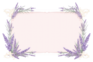 PNG Lavender border frame flower purple plant.
