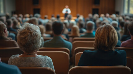 People in a conference hall