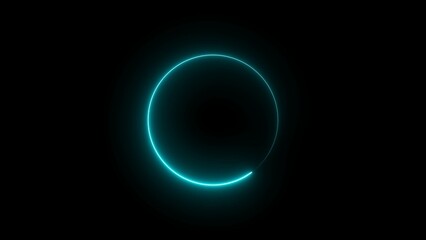 Abstract Glowing Loading Progress Bar Icon Illustration.