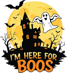 halloween background with pumpkin for t shirt design