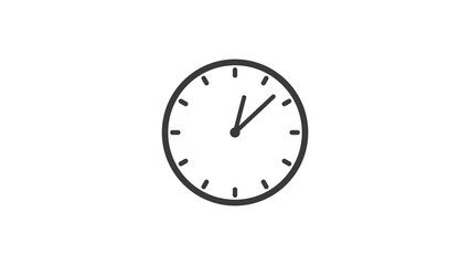 Analog Clock Icon Illustration Background.