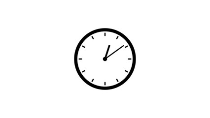 Analog Clock Icon Illustration Background.