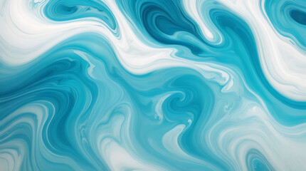 High quality aqua abstract painted wavy marble texture illustration background design.