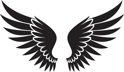 Wings logo icon vector image