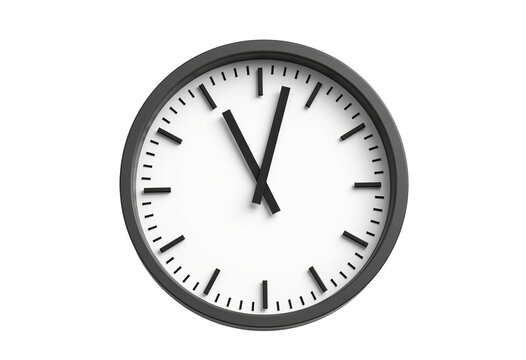 Isolated Wall Clock PNG: Transparent Background, Clipping Path, Pen Too