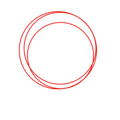 abstract red circle
