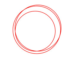 abstract red circle