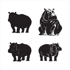 rhino on white background cartoon, animal, vector, illustration, mammal, wild, hippo, rhino, wildlife, bear, nature, zoo, hippopotamus, rhinoceros, art, fun, safari, drawing, comic, elephant, animals,