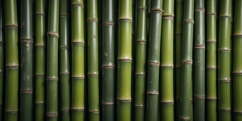 Fototapeta premium Vertical bamboo stems