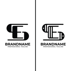 Letters SE Monogram Logo, suitable for any business with SE or ES initials
