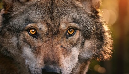 Obraz premium Greyscale closeup of an angry wolf with blurred background, wolf, animal, predator, closeup, wildlife, nature, aggressive, angry